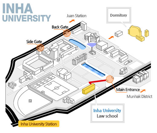 INHA LAW SCHOOL campus map